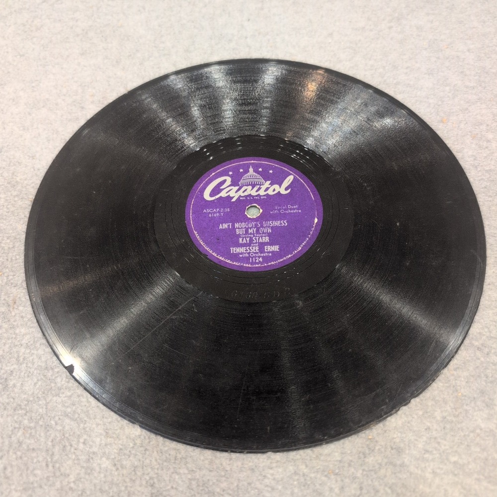 Kay Starr Tennessee Ernie I'll Never Be Free Capitol 1124 78 RPM Shellac Record - Picture 4 of 4